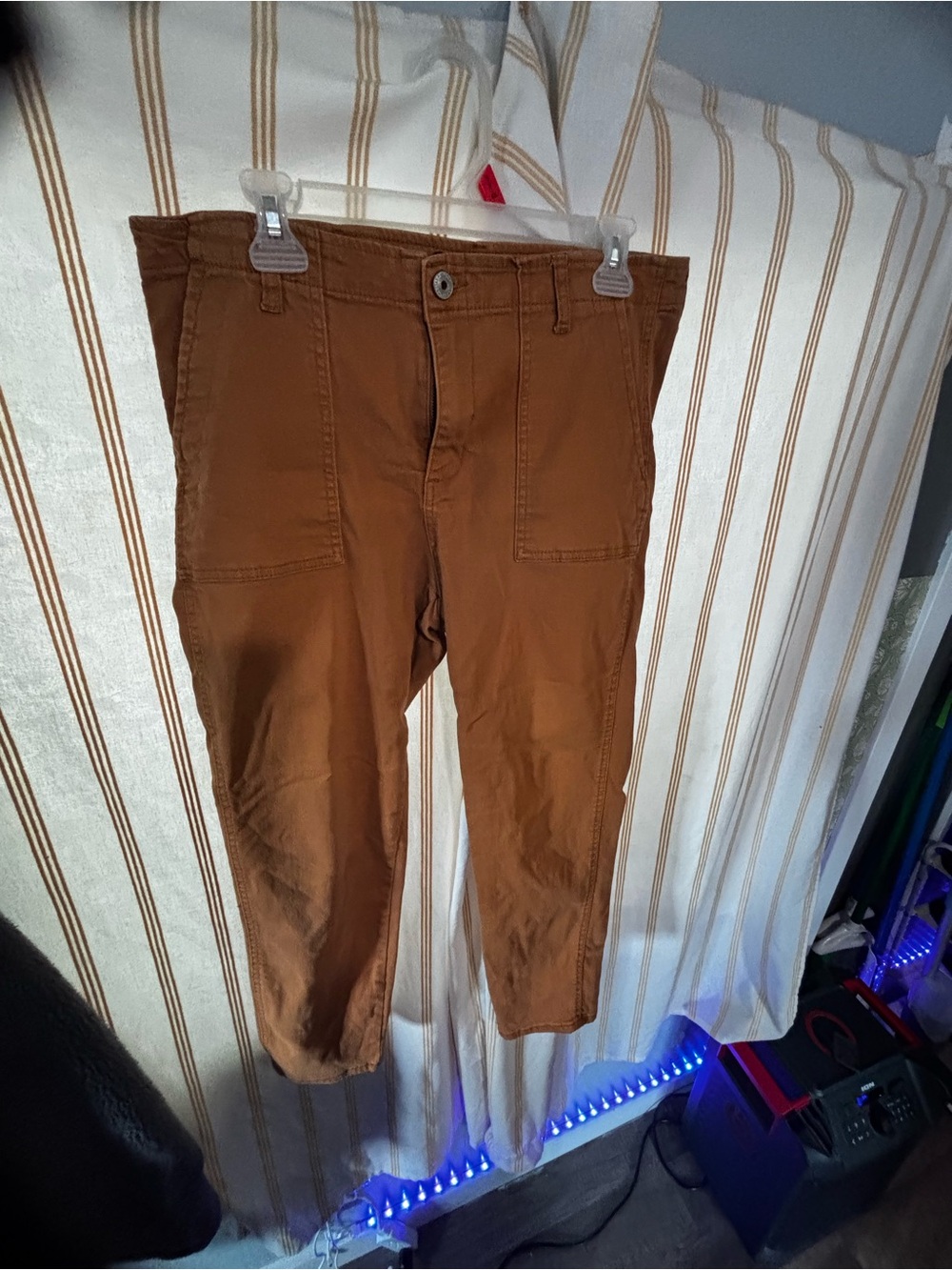 Stitch Star Caramel Brown Utility Carpenter Pants Size 12